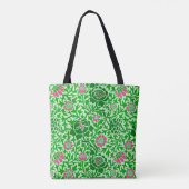 Flora, Smaragd und Limone grün Tasche (Rückseite)