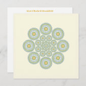 Flora Solara Note Card: Olive and Orange Mitteilungskarte (Vorne/Hinten)