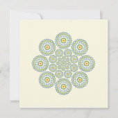 Flora Solara Note Card: Olive and Orange Mitteilungskarte (Vorderseite)