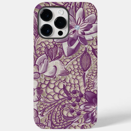 Flora-Spitze Case-Mate iPhone Hülle (Rückseite)