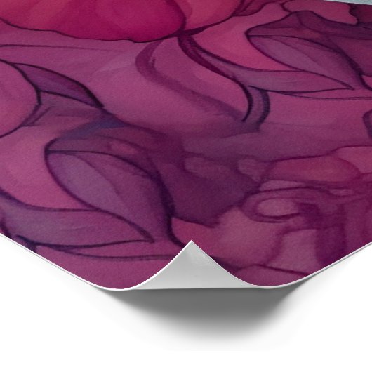 Flora surreal Malerei Poster (Ecke)