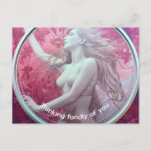 Flora surreal Malerei Postkarte (Vorderseite)