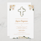 Flora-Taufe Einladung (Vorne/Hinten)