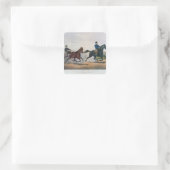 Flora Temple" und "Lancet" Quadratischer Aufkleber (Tasche)