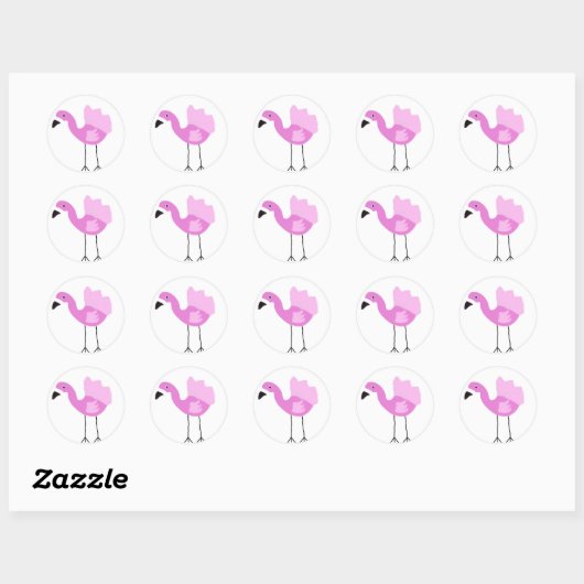 Flora The Flamingo Sticker (Blatt)