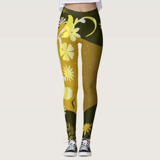 Flora the Goddess of Flowers Leggings (Vorderseite)