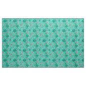 Flora, Türkis, Aqua und Coral Stoff (Yard (91,4 cm))