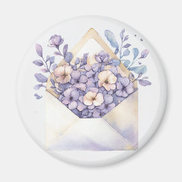 Flora-Umschlag für Wasserfarben - Niedlich Magnet