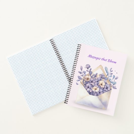 Flora-Umschlag für Wasserfarben - Niedlich Notizblock (Innenseite)