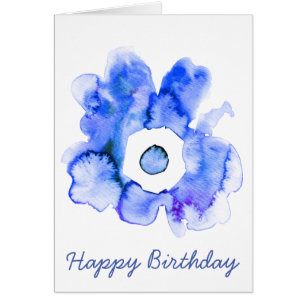 Flora und abstrakte Aquarell