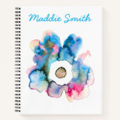 Flora und abstrakte Aquarell Notizblock (Vorderseite)