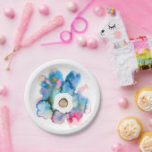 Flora und abstrakte Aquarell Pappteller (Party)