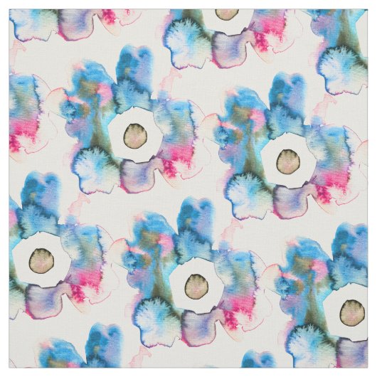 Flora und abstrakte Aquarell Stoff (Muster)