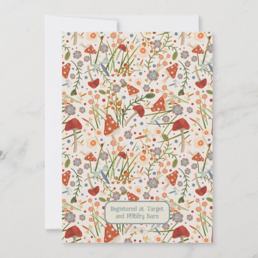 Flora und Dragonfly Inspirivity Hübsch Bridal Einladung (Rückseite)