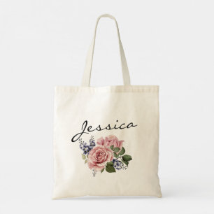 Flora und elegante Schwesternstube Trauzeugin Tote Tragetasche