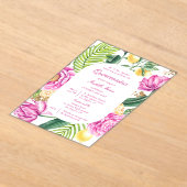 Flora und Fauna Acryleinladungen (Ablage )