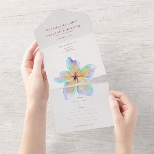 Flora und Fauna All In One Einladung (Abreißen)