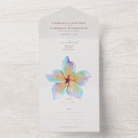 Flora und Fauna All In One Einladung (Innen Boden)