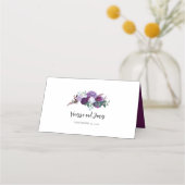 Flora und Fauna Botanische Hochzeit Platzkarte (Rückseite)