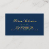 Flora und Fauna Burgund Marsala Visitenkarte (Rückseite)