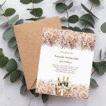Flora und Fauna der Creme zum Geburtstag<br><div class="desc">Eine moderne,  stilvolle und glamouröse Einladung zu einer Geburtstagsfeier. Weißer Hintergrund,  mit einem Korb mit Flöten dekoriert,  glänzende Weinflaschen und beige cremefarbene Blume. Personalisieren Sie Ihre Party-Daten und fügen Sie sie hinzu. 1 Blatt = 1 Einladung mit Druckkante bis Kante.</div>
