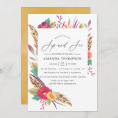 Flora und Fauna Einladung (Vorne/Hinten)