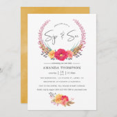 Flora und Fauna Einladung (Vorne/Hinten)