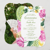 Flora und Fauna Einladung (Vorne/Hinten)