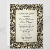 Flora und Fauna Einladung zur Hochzeit antiquiert (Vorderseite)