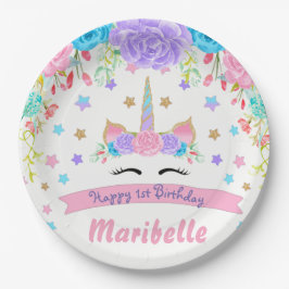 Flora und Fauna Geburtstagsparty Pappteller