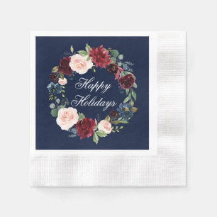 Flora und Fauna Holidays Blue Cocktail Serviette
