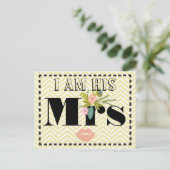 Flora und Fauna Ich bin Seine Frau. Postkarte (Stehend Vorderseite)