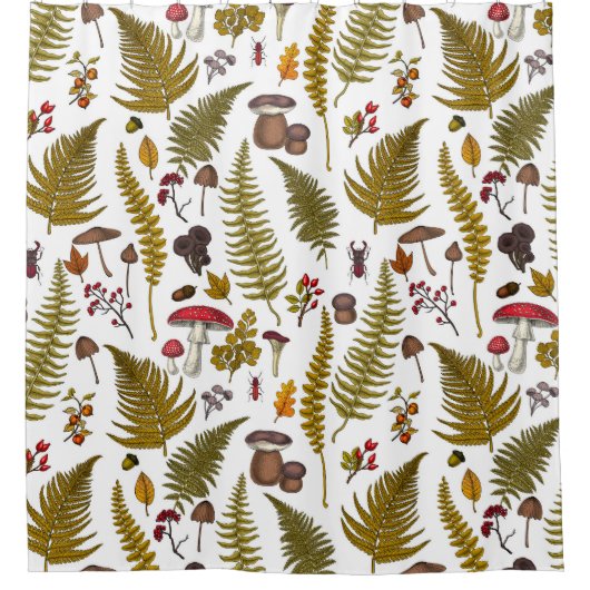 Flora und Fauna im Waldgebiet 2 Duschvorhang (Vorderseite)