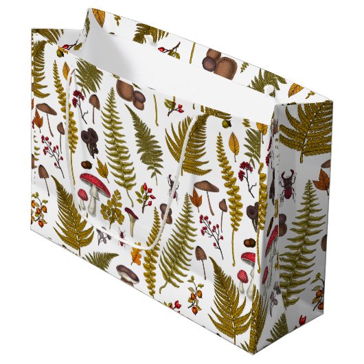 Flora und Fauna im Waldgebiet 2 Große Geschenktüte (Vorderseite Schrägansicht)