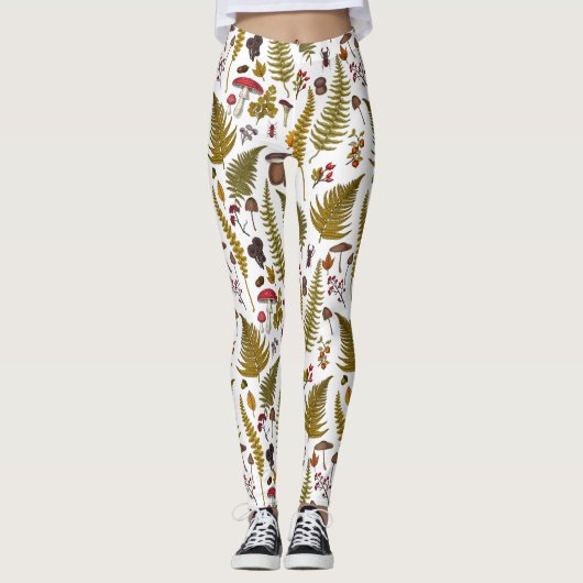 Flora und Fauna im Waldgebiet 2 Leggings (Vorderseite)