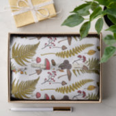 Flora und Fauna im Waldgebiet 2 Seidenpapier (Geschenk)
