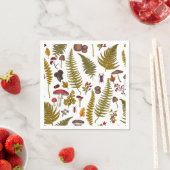 Flora und Fauna im Waldgebiet 2 Serviette (Beispiel)