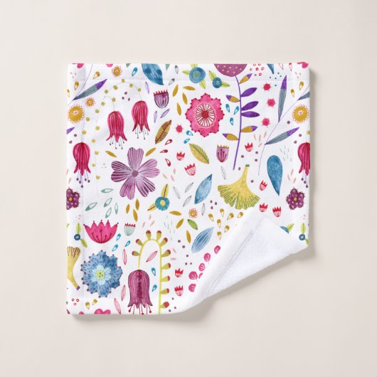 Flora und Fauna Moderne Badhandtuch Set (Waschlappen)