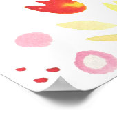 Flora und Fauna Modernes Design Poster (Ecke)