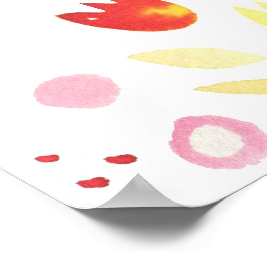 Flora und Fauna Modernes Design Poster (Ecke)