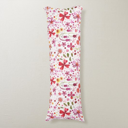 Flora und Fauna Modernes Design Seitenschläferkissen (Vorderseite Vertikal)