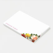 Flora und Fauna Modernes Template Elegant Post-it Klebezettel (angewinkelt)