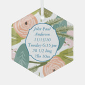 Flora und Fauna Ornament Aus Glas (Vorderseite)