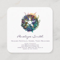 Flora und Fauna Pentagram Square Business Card