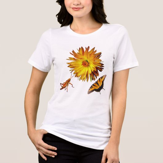 Flora und Fauna Tri-Blend Shirt (Vorderseite)