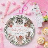 Flora und Fauna Waldtiere Freunde des Waldes Babyd Pappteller (Party)