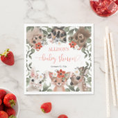 Flora und Fauna Waldtiere Freunde des Waldes Babyd Serviette (Beispiel)