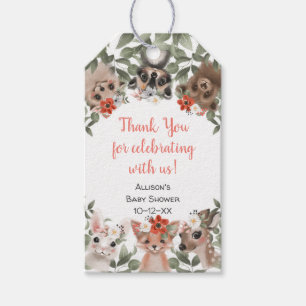 Flora und Fauna Waldtiere Mädchen Dusche Geschenkanhänger