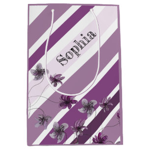 Flora und Fauna Wilde Violets Mittlere Geschenktüte