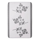 Flora und Folios im wirbelstil im Ziermuster Badematte (Vorderseite Vertikal)